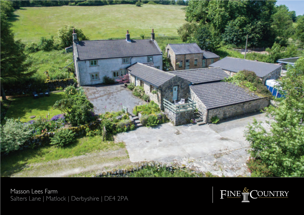 Masson Lees Farm Salters Lane | Matlock