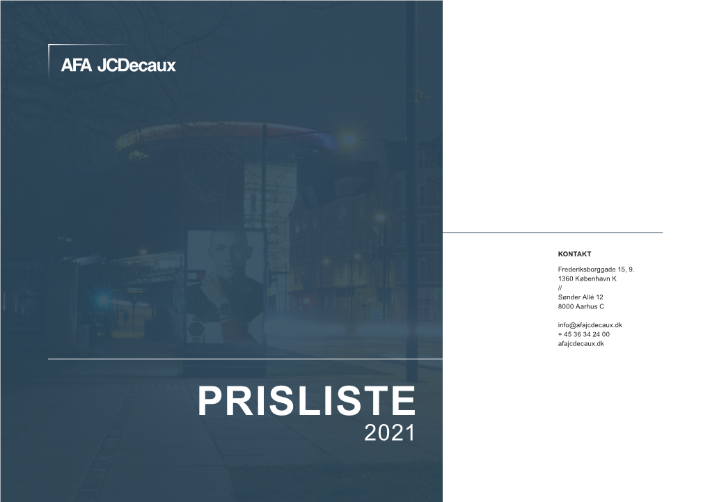 PRISLISTE 2021 Indhold