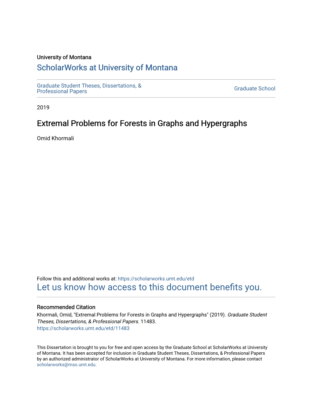 Extremal Problems for Forests in Graphs and Hypergraphs