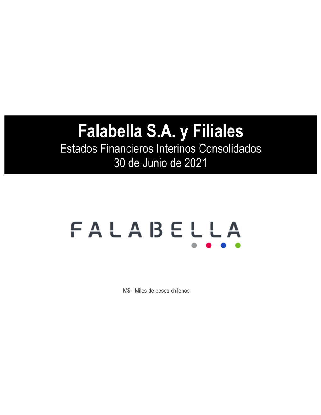 Falabella SA Y Filiales