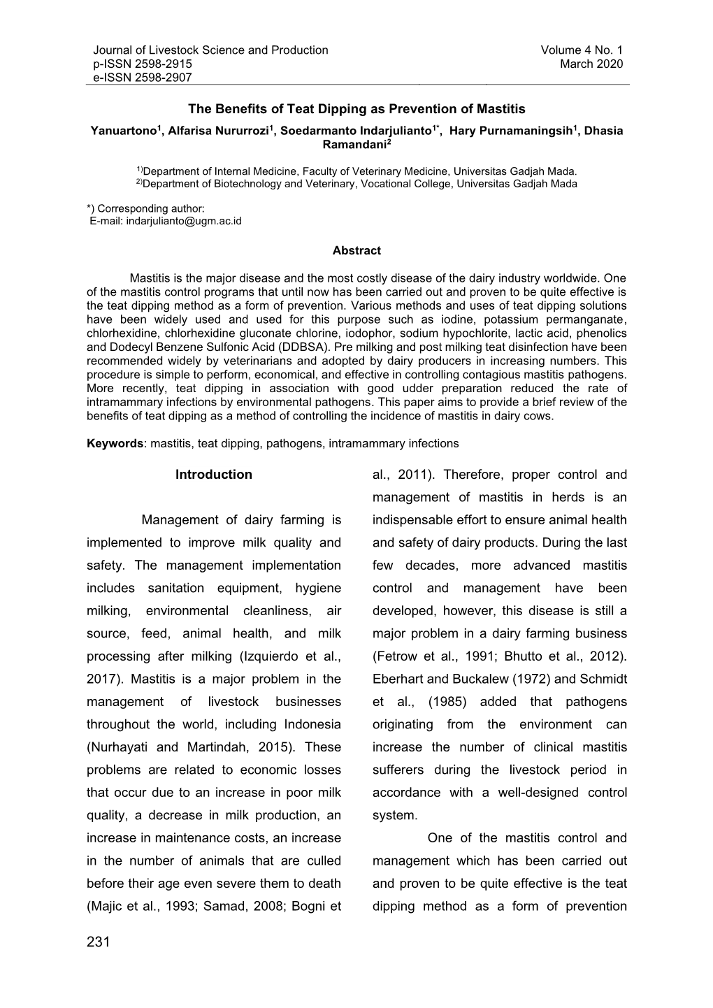 The Benefits of Teat Dipping As Prevention of Mastitis Introduction