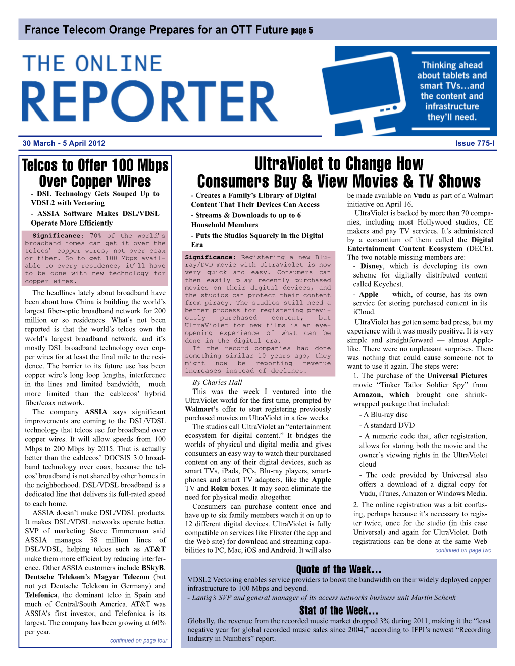 The Online Reporter 775-I