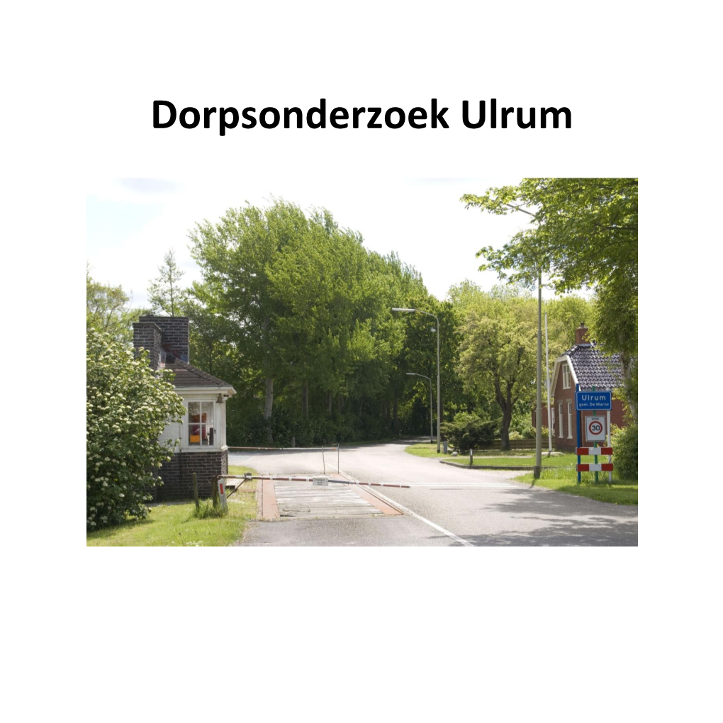 Dorpsonderzoek Ulrum