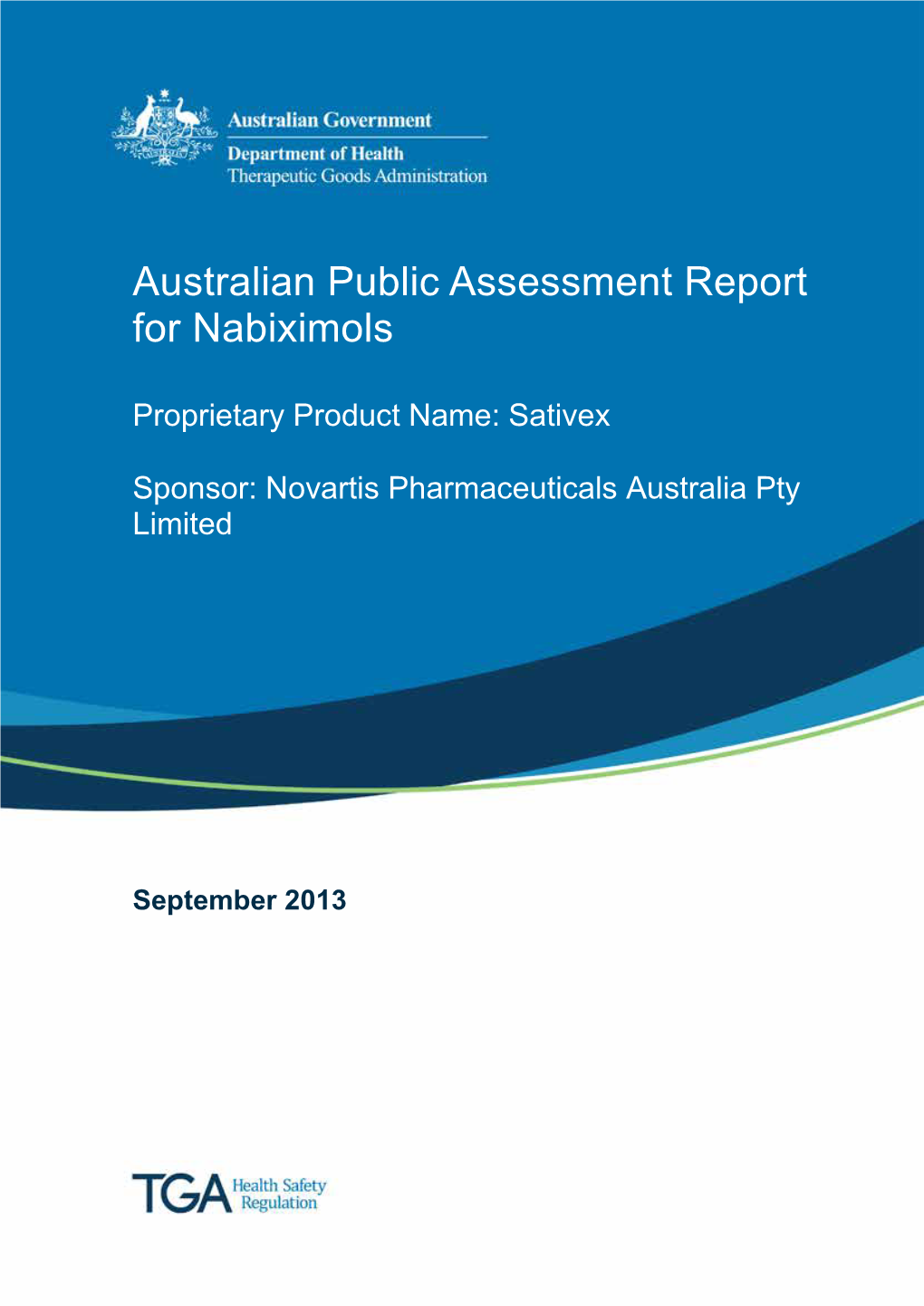 Australian Public Assessment Report for Nabiximols