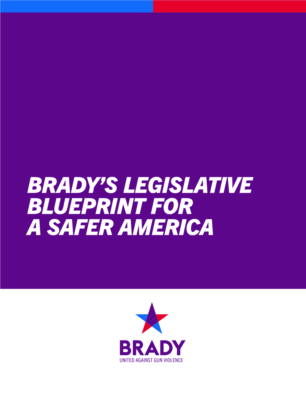 Brady's Legislative Blueprint for a Safer America