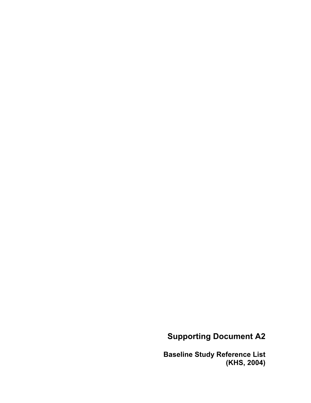 Supporting Document A2
