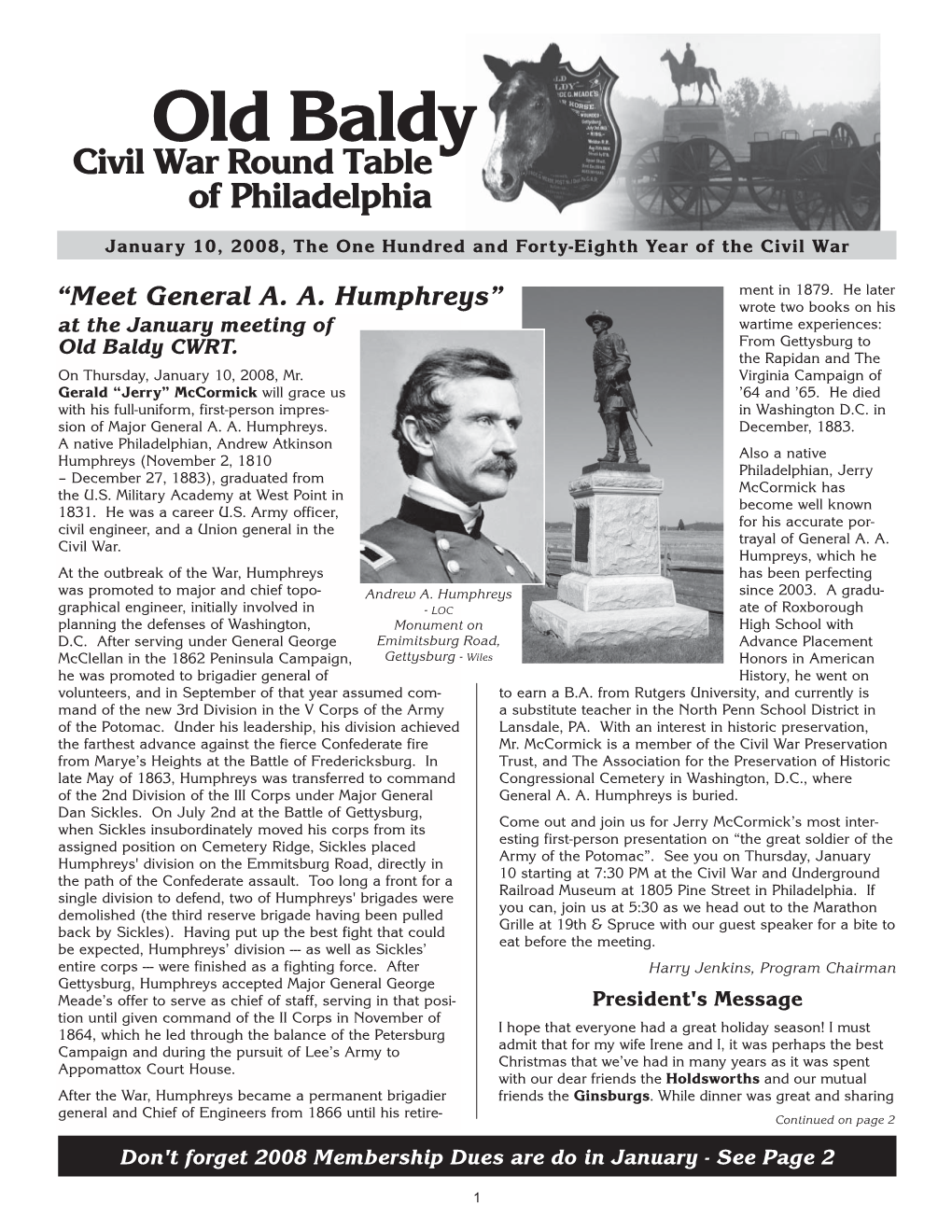 January 2008 Newsletter