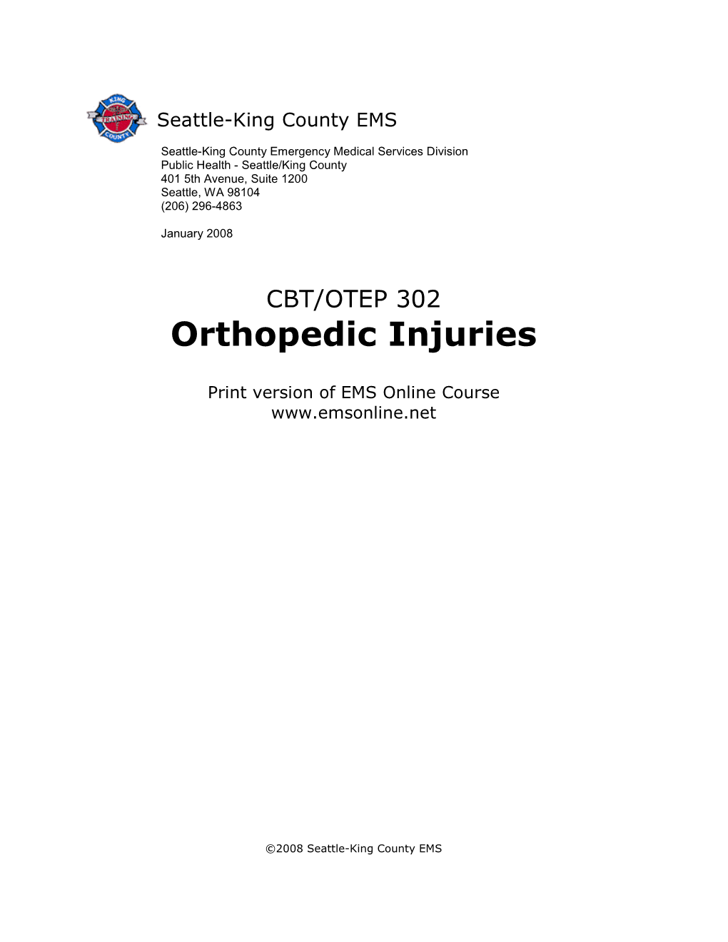 Orthopedic Injuries