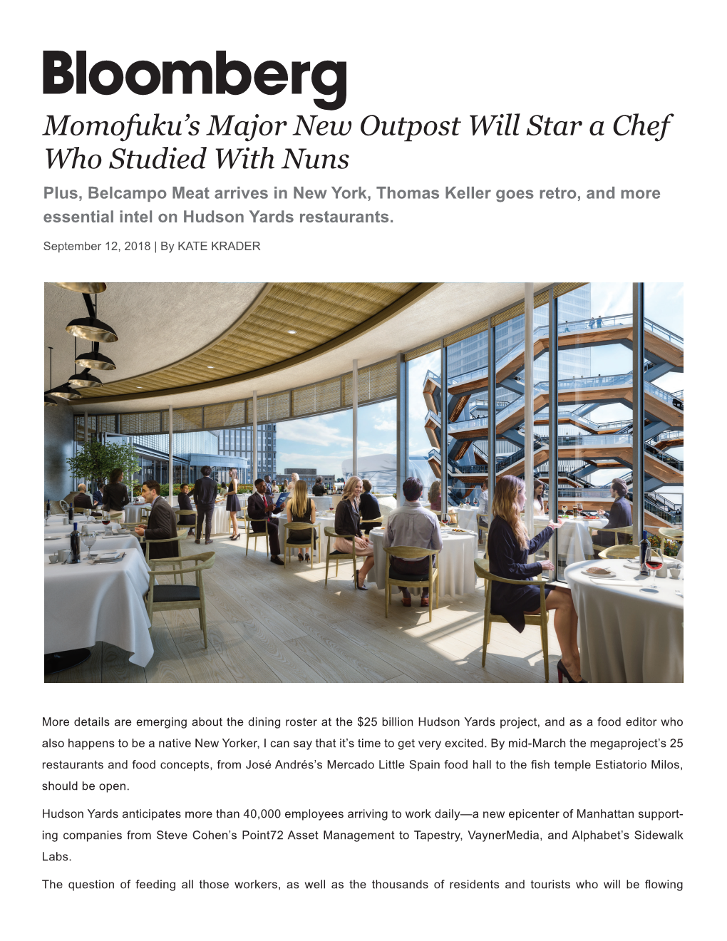 Momofuku's Major New Outpost Will Star a Chef Who Studied with Nuns