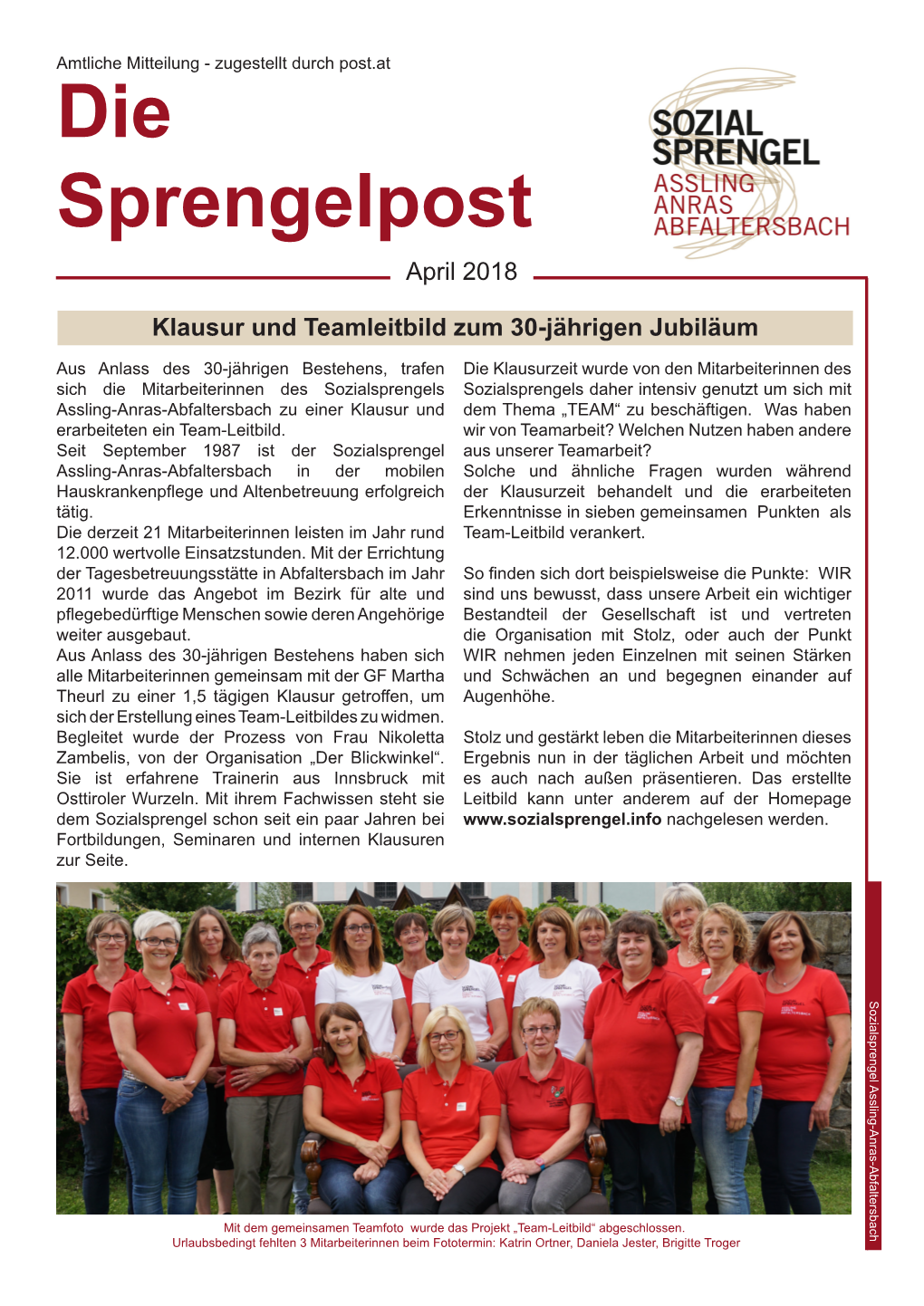 Die Sprengelpost