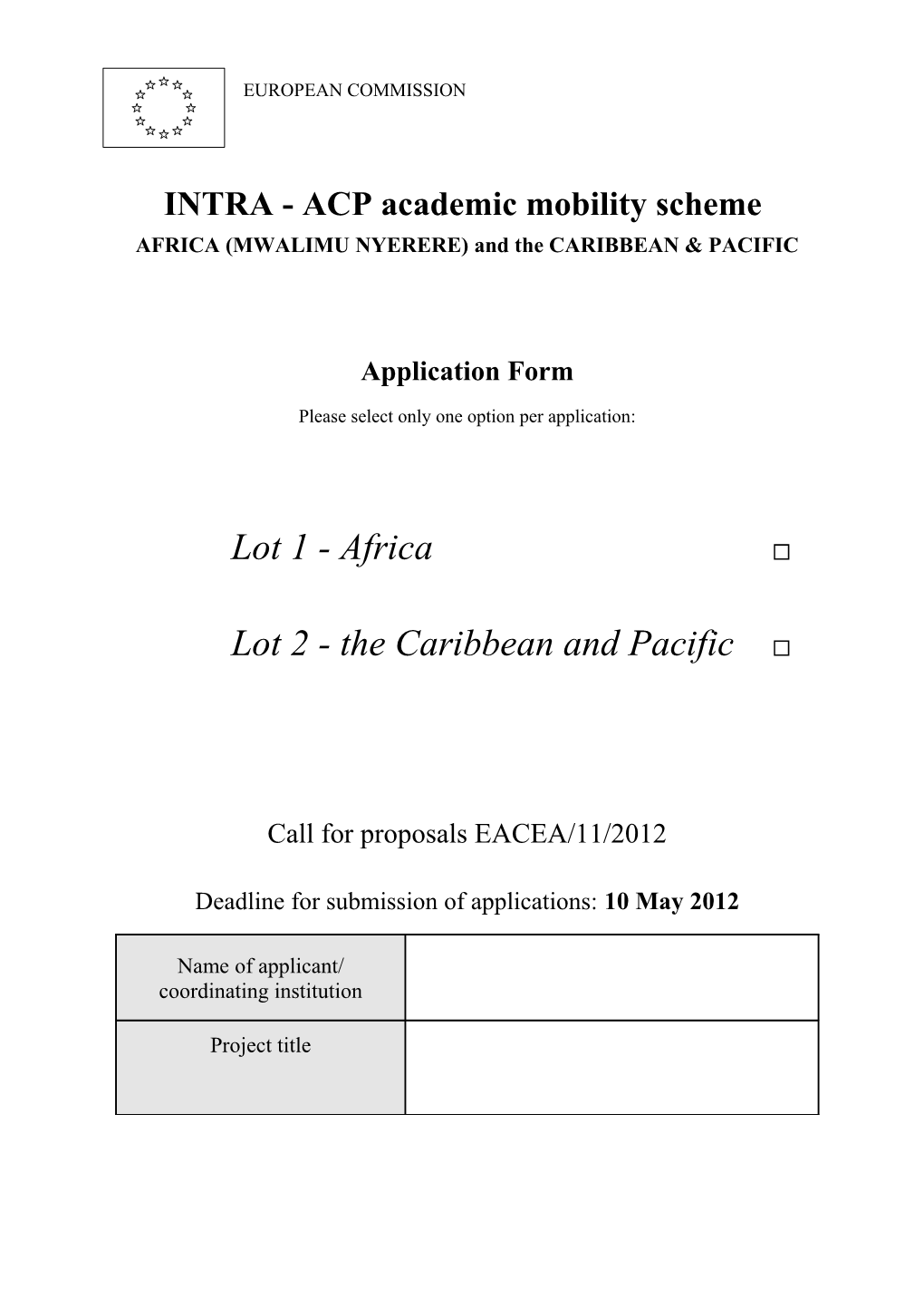 AFRICA (MWALIMU NYERERE) and the CARIBBEAN PACIFIC