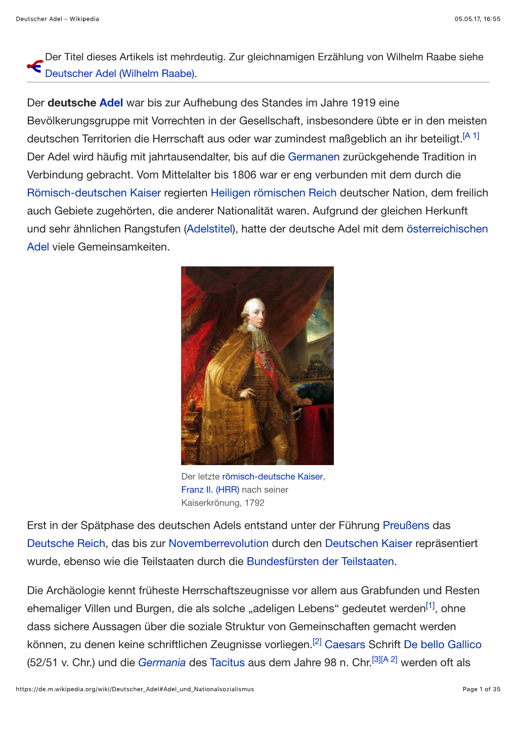 Deutscher Adel – Wikipedia 05.05.17, 16�55