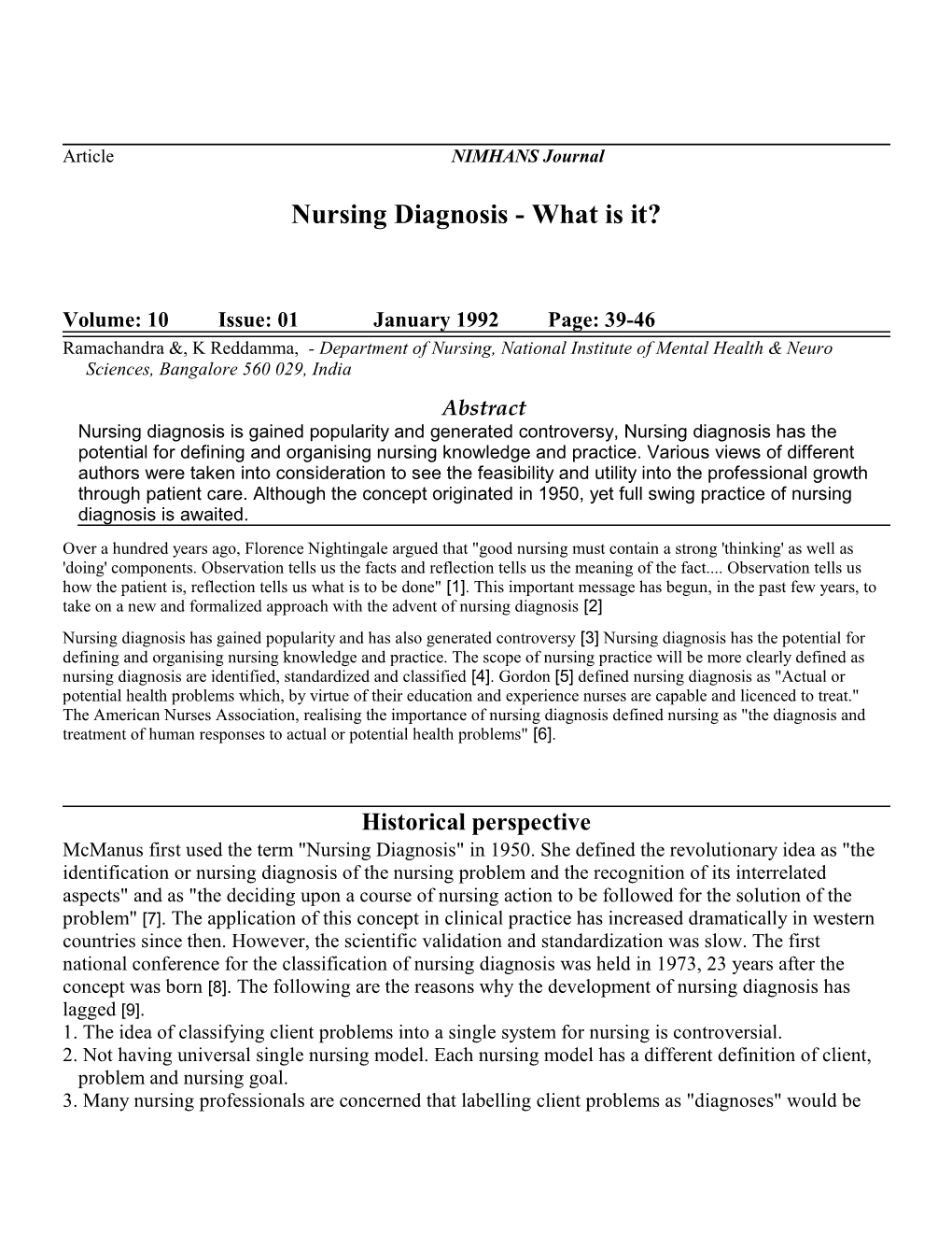 Nursing Diagnosis - What Is It?