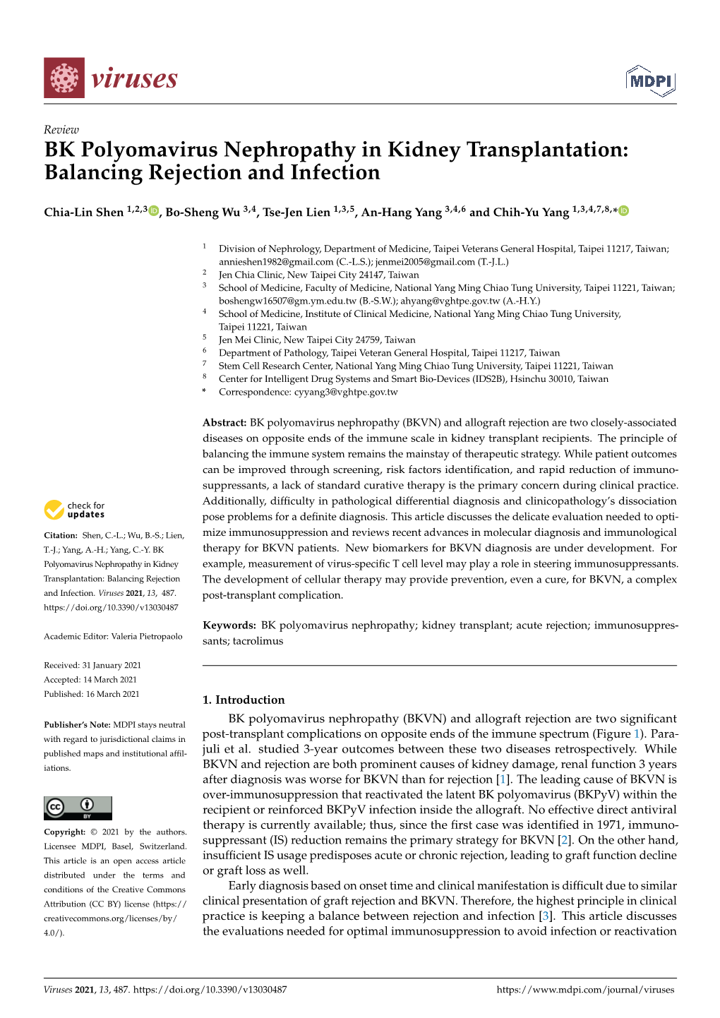 BK Polyomavirus Nephropathy in Kidney Transplantation: Balancing Rejection and Infection