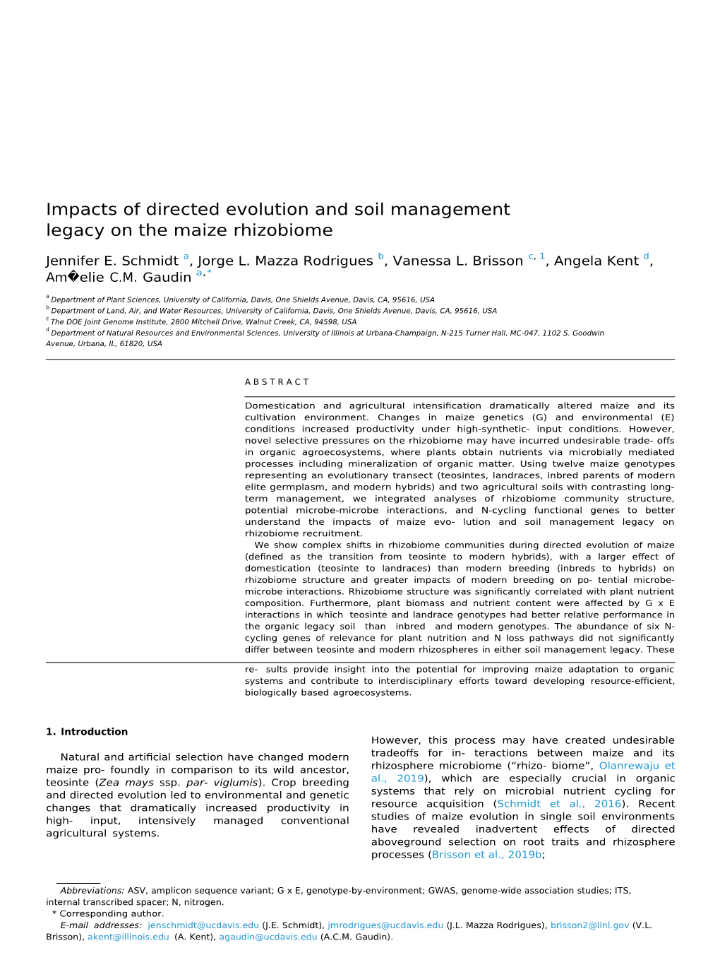 Impacts of Directed Evolution and Soil Management Legacy on the Maize Rhizobiome