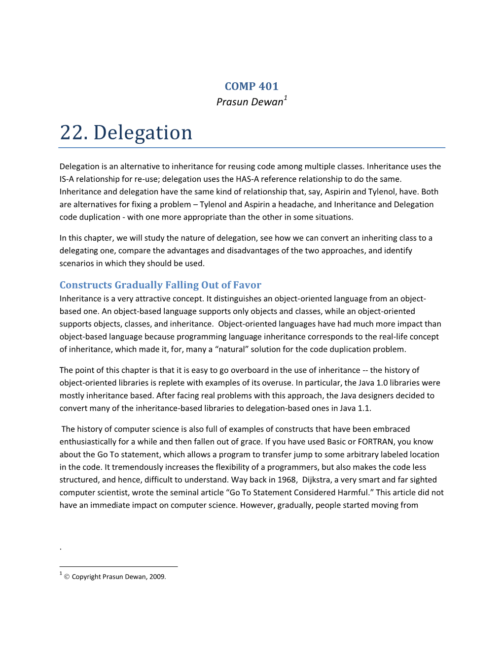 22. Delegation