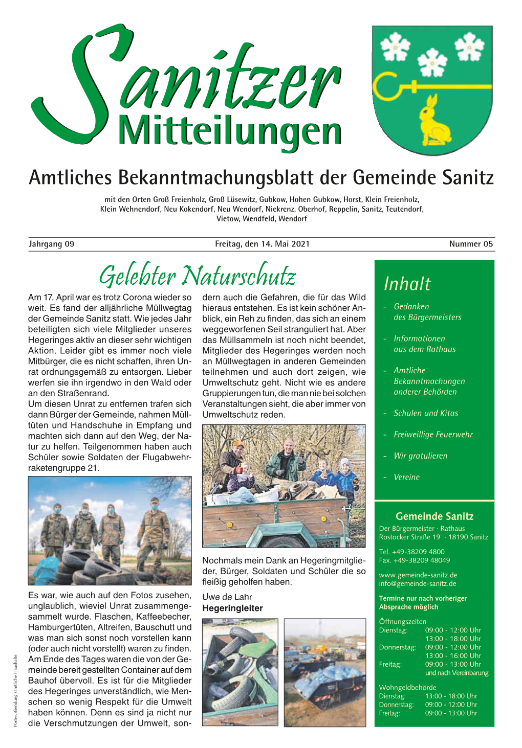 Mitteilungen – Mai 2021