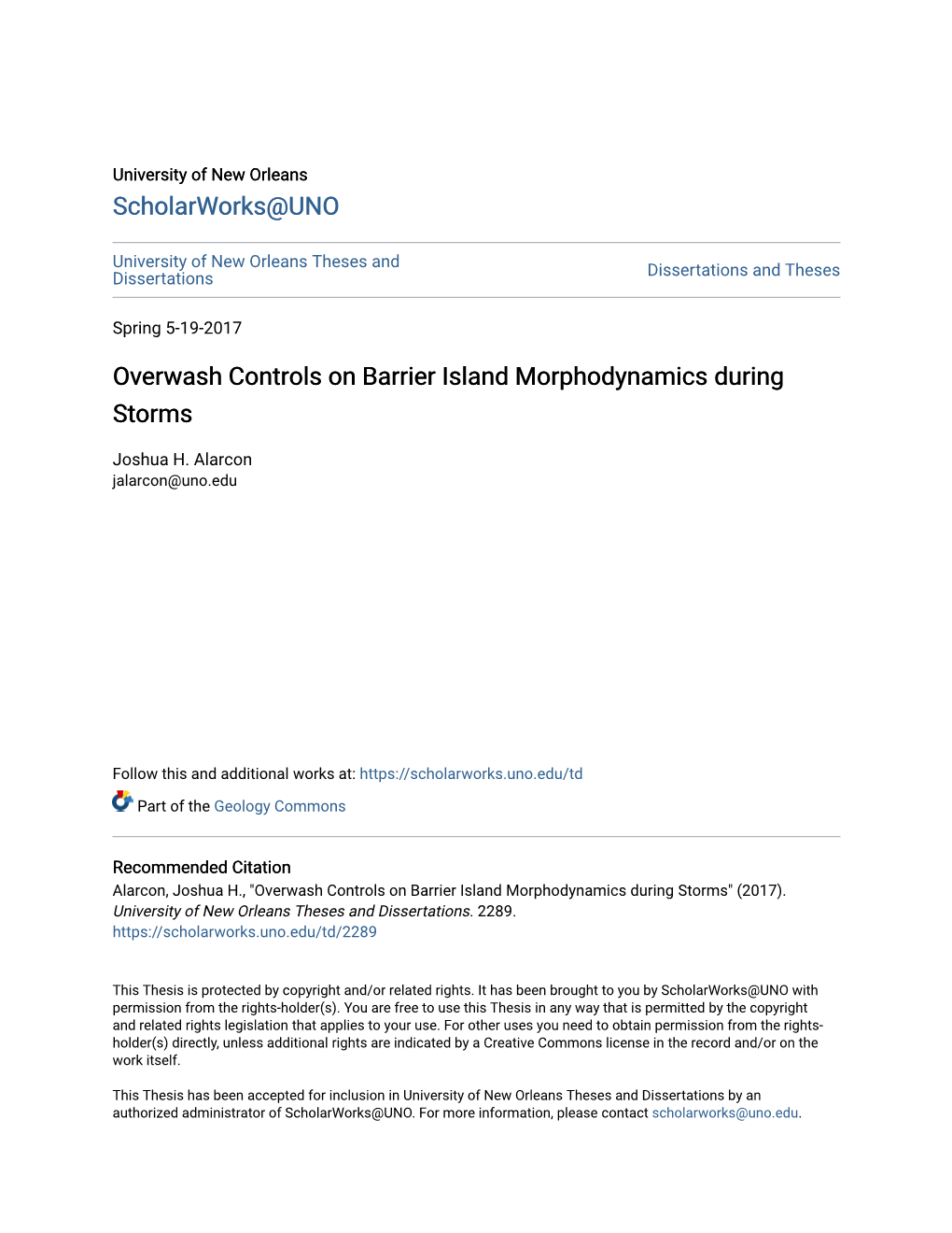 Overwash Controls on Barrier Island Morphodynamics During Storms