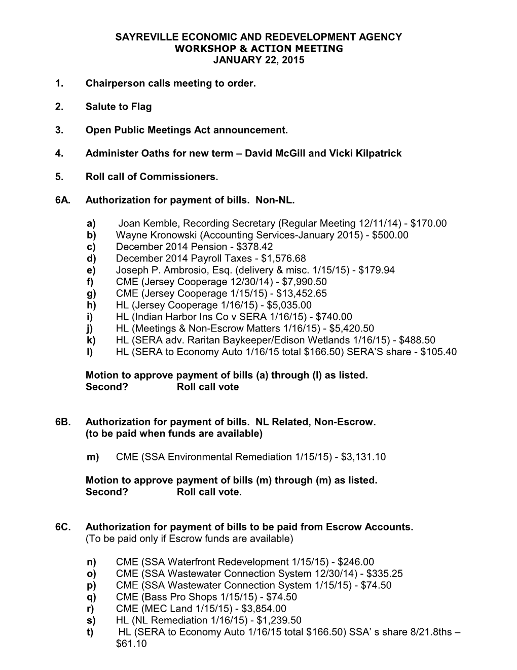 Sayreville Economic and Redevelopment Agency s1