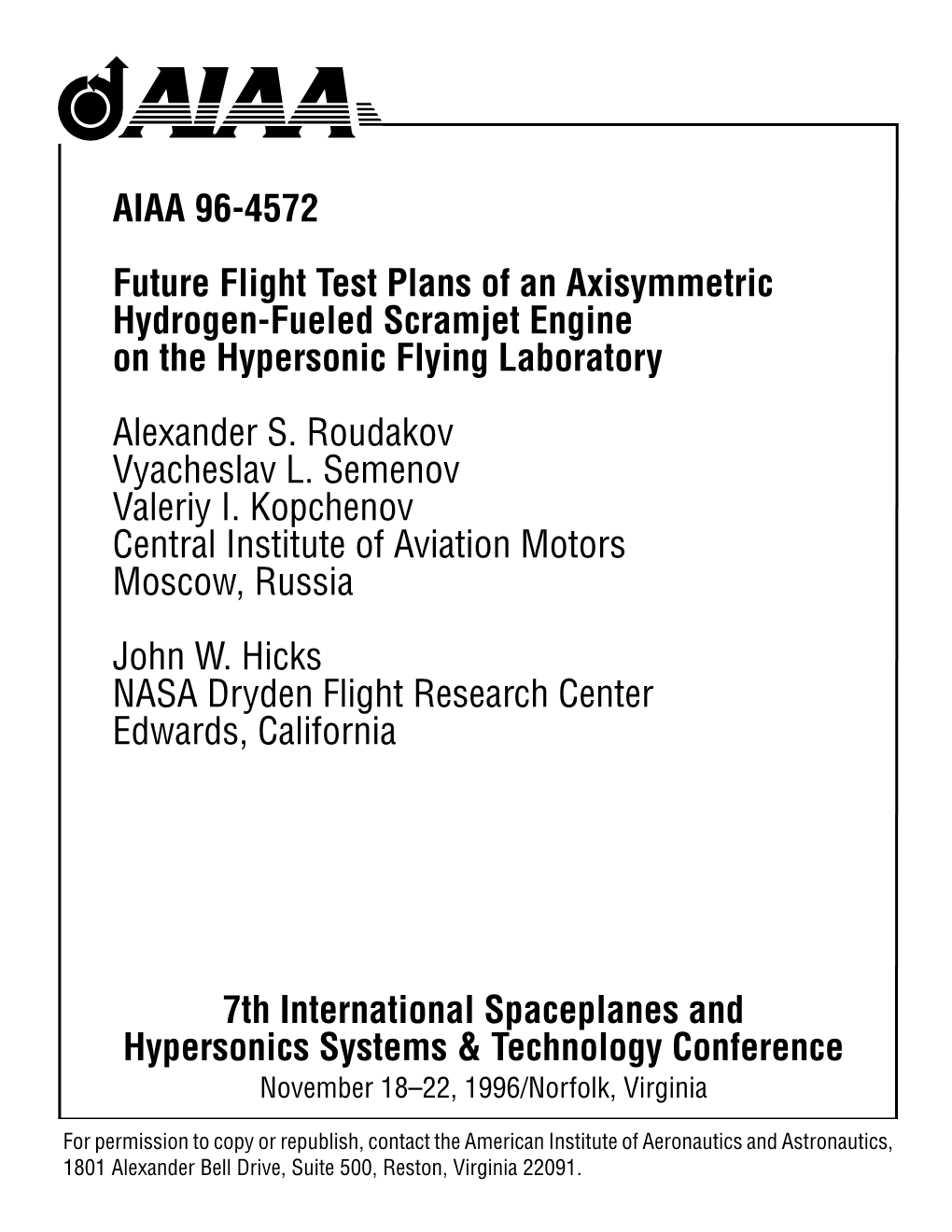 Future Flight Test Plans of an Axisymmetric Hydrogen-Fueled Scramjet Engine on the Hypersonic Flying Laboratory