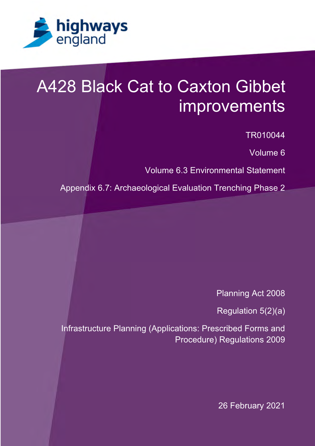 A428 Black Cat to Caxton Gibbet Improvements