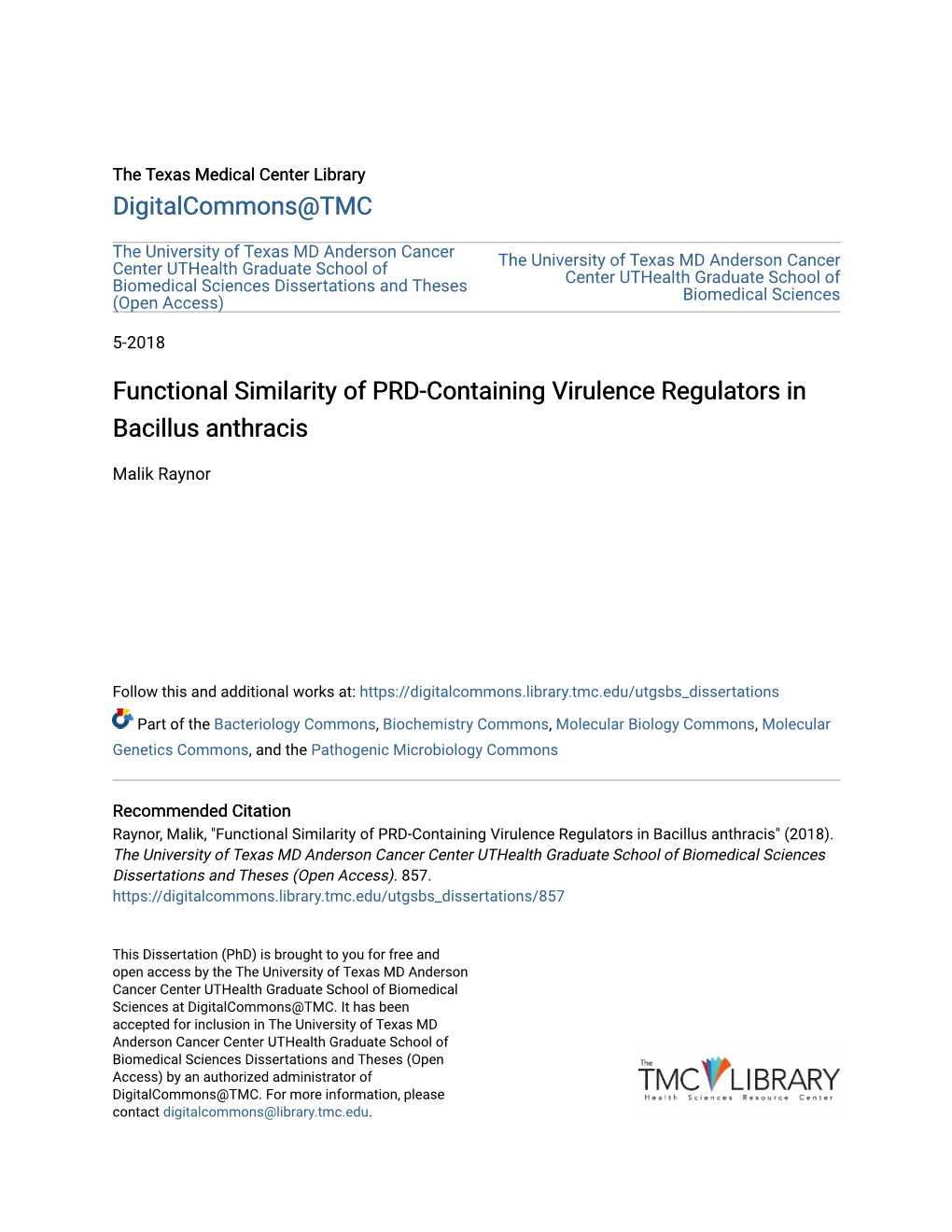 Functional Similarity of PRD-Containing Virulence Regulators in Bacillus Anthracis