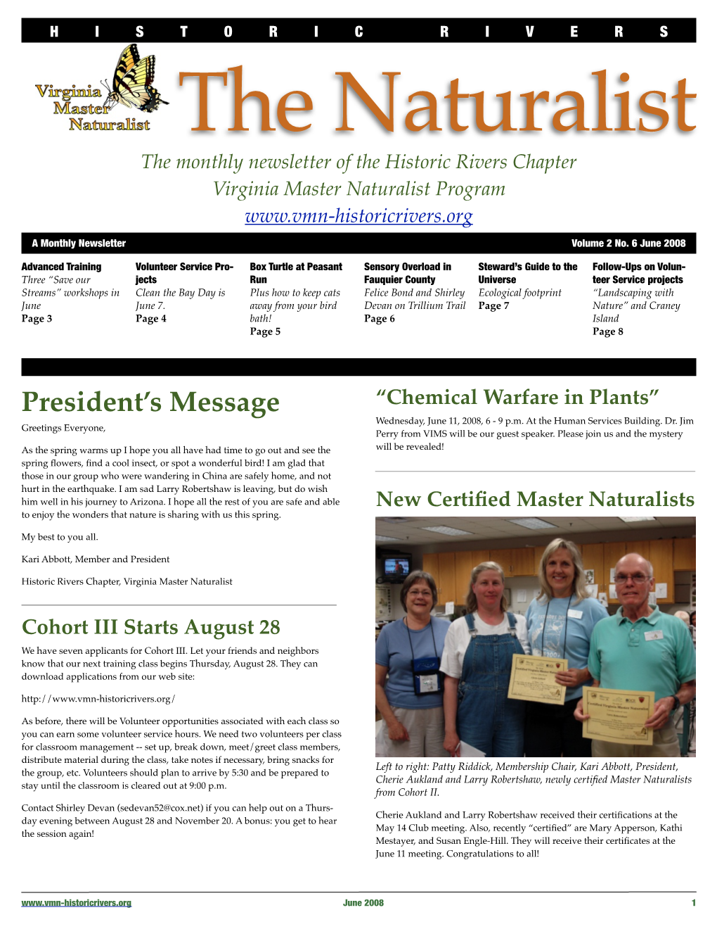 June 2008 Newsletter