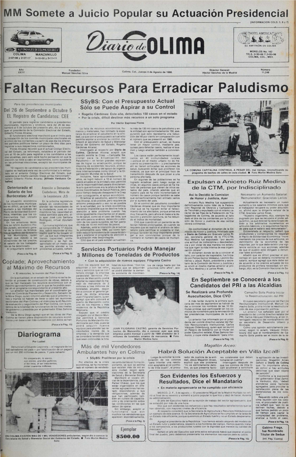 Faltan Recursos Para Erradicar Paludismo L