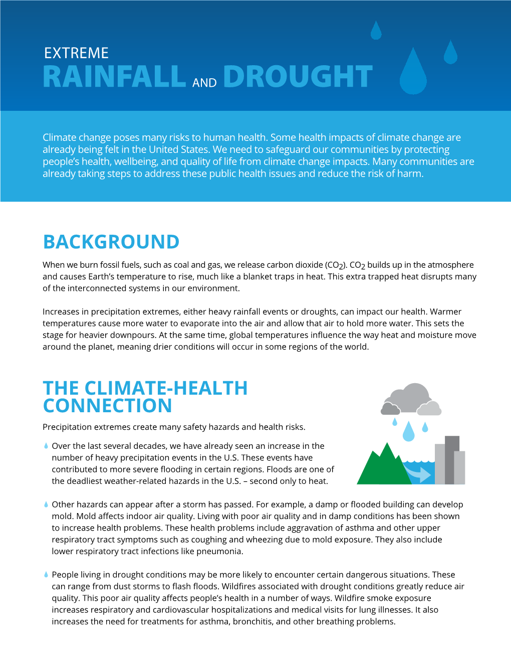 Extreme Rainfall and Drought Can Impact Our Health