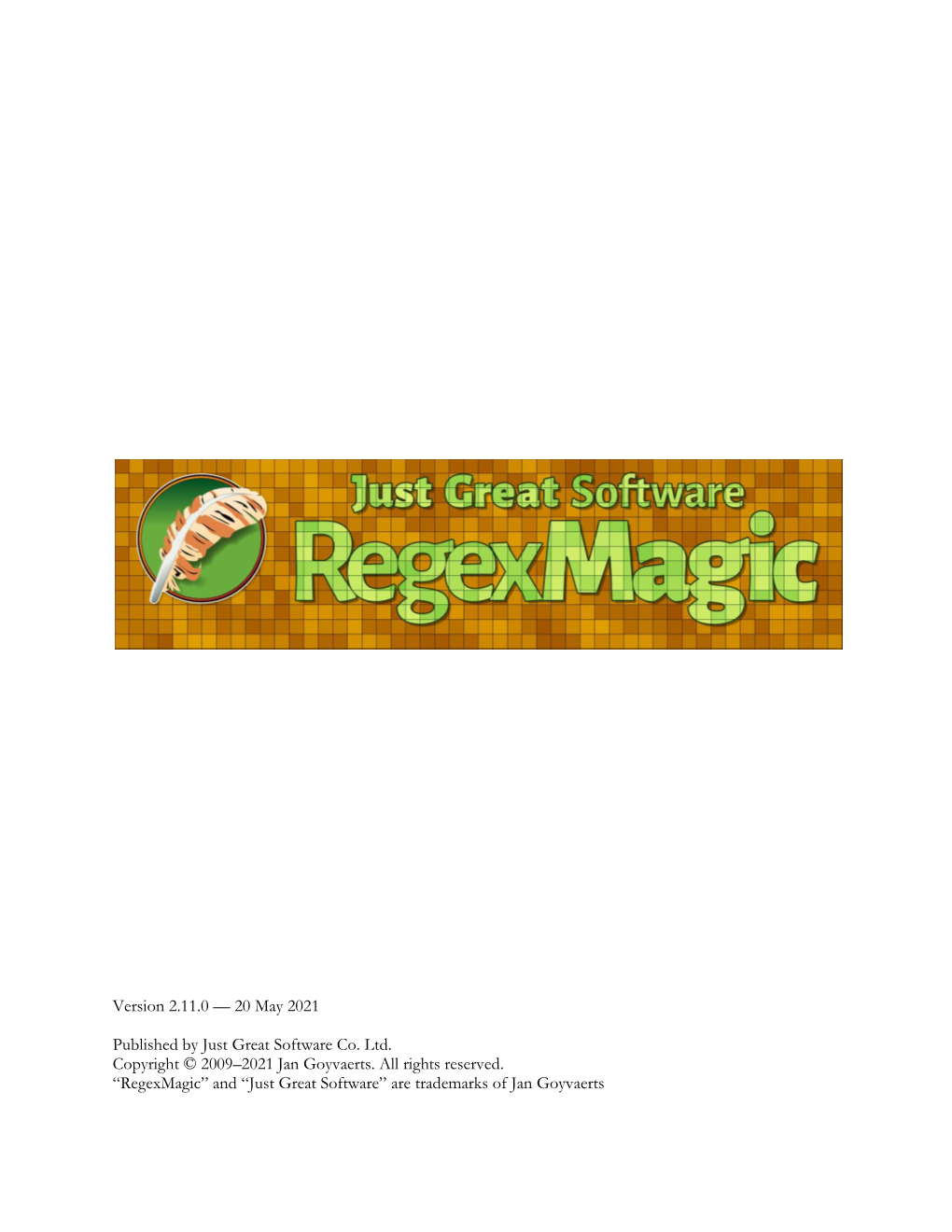 Regexmagic Manual in PDF Format