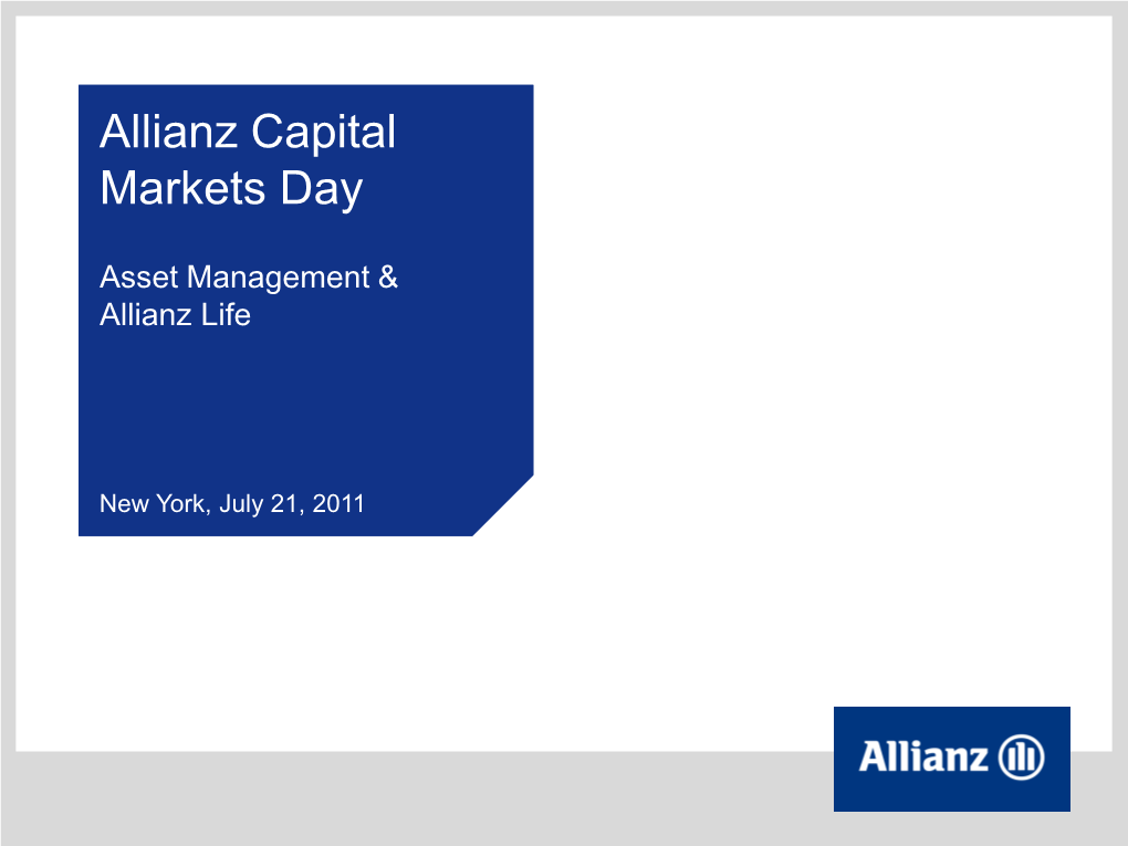 Asset Management & Allianz Life