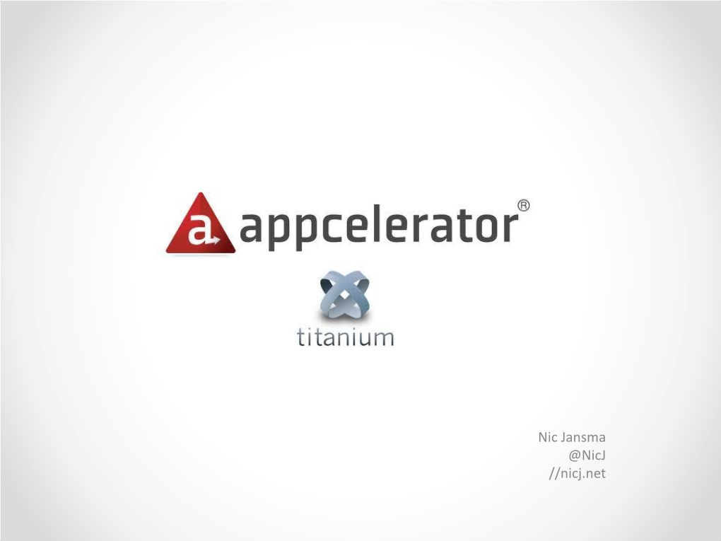 Appcelerator Titanium Mobile