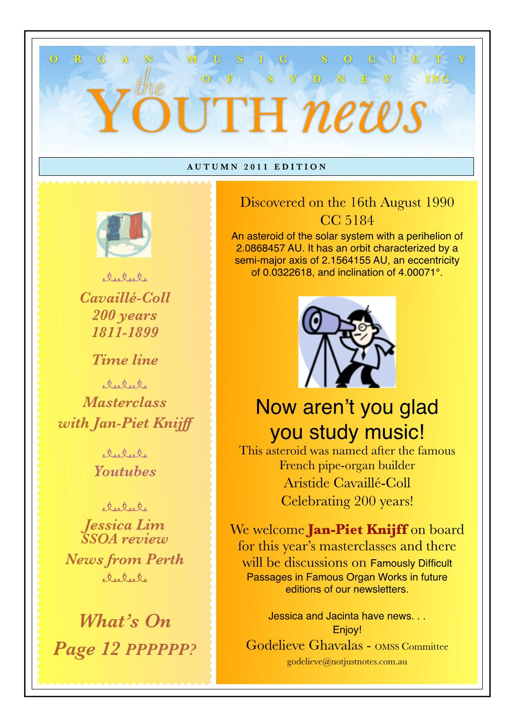 2011 Reduced Autumn Youth Newsletter