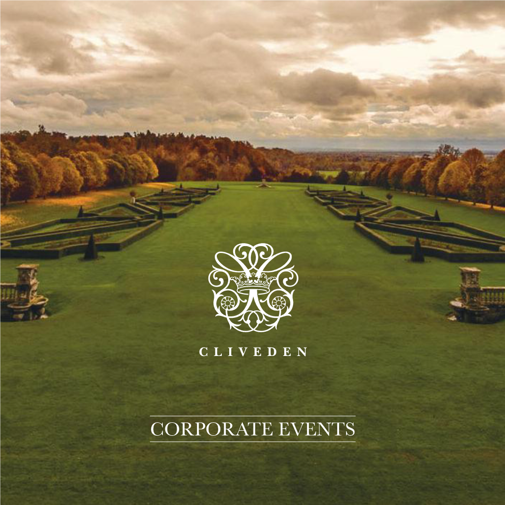 Cliveden Events Brochure 2016