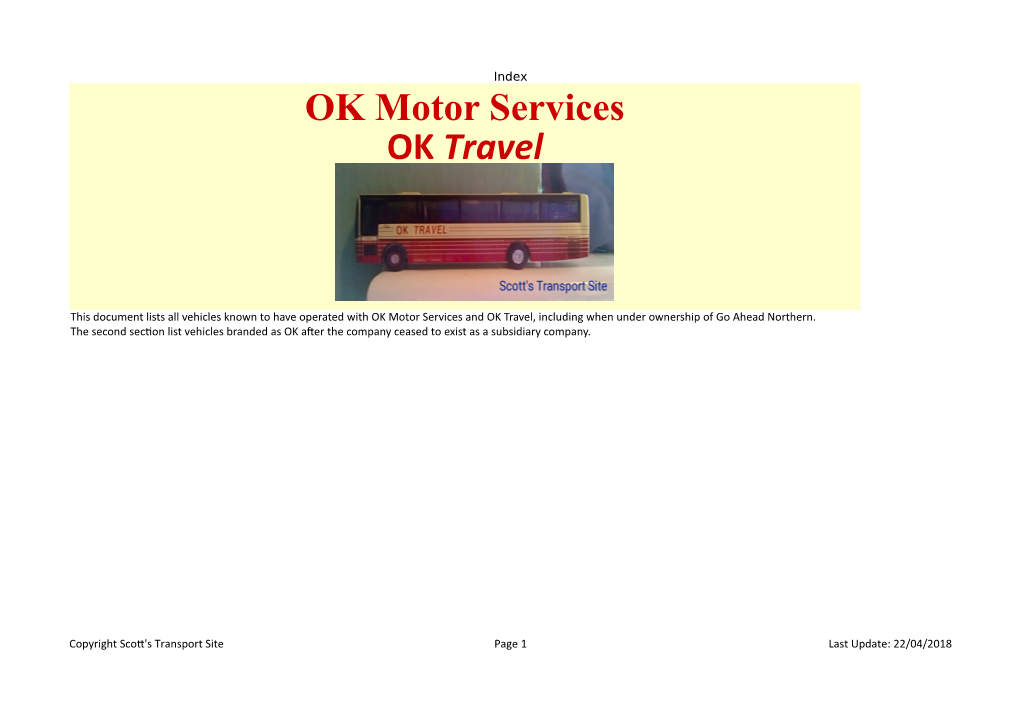 OK Motor Services OK Travel