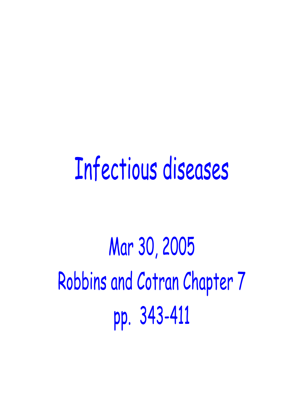 Infectious Diseases