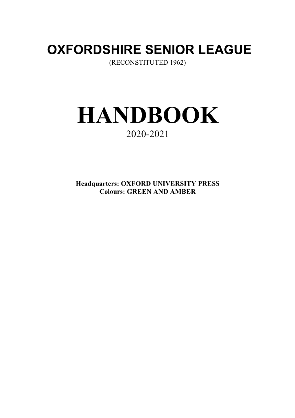 Handbook 2020-2021