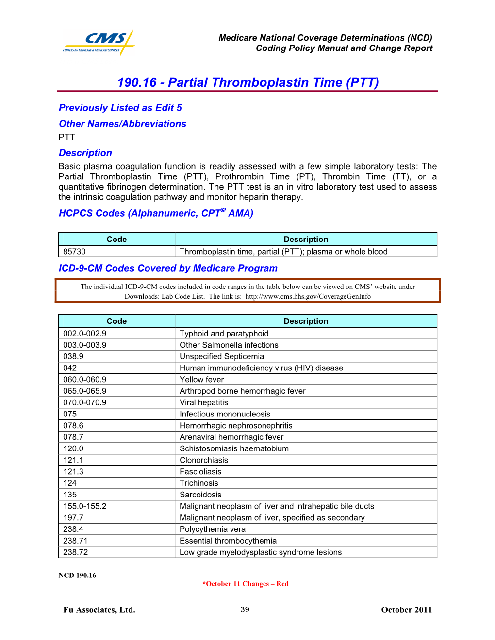 Partial Thromboplastin Time (PTT)