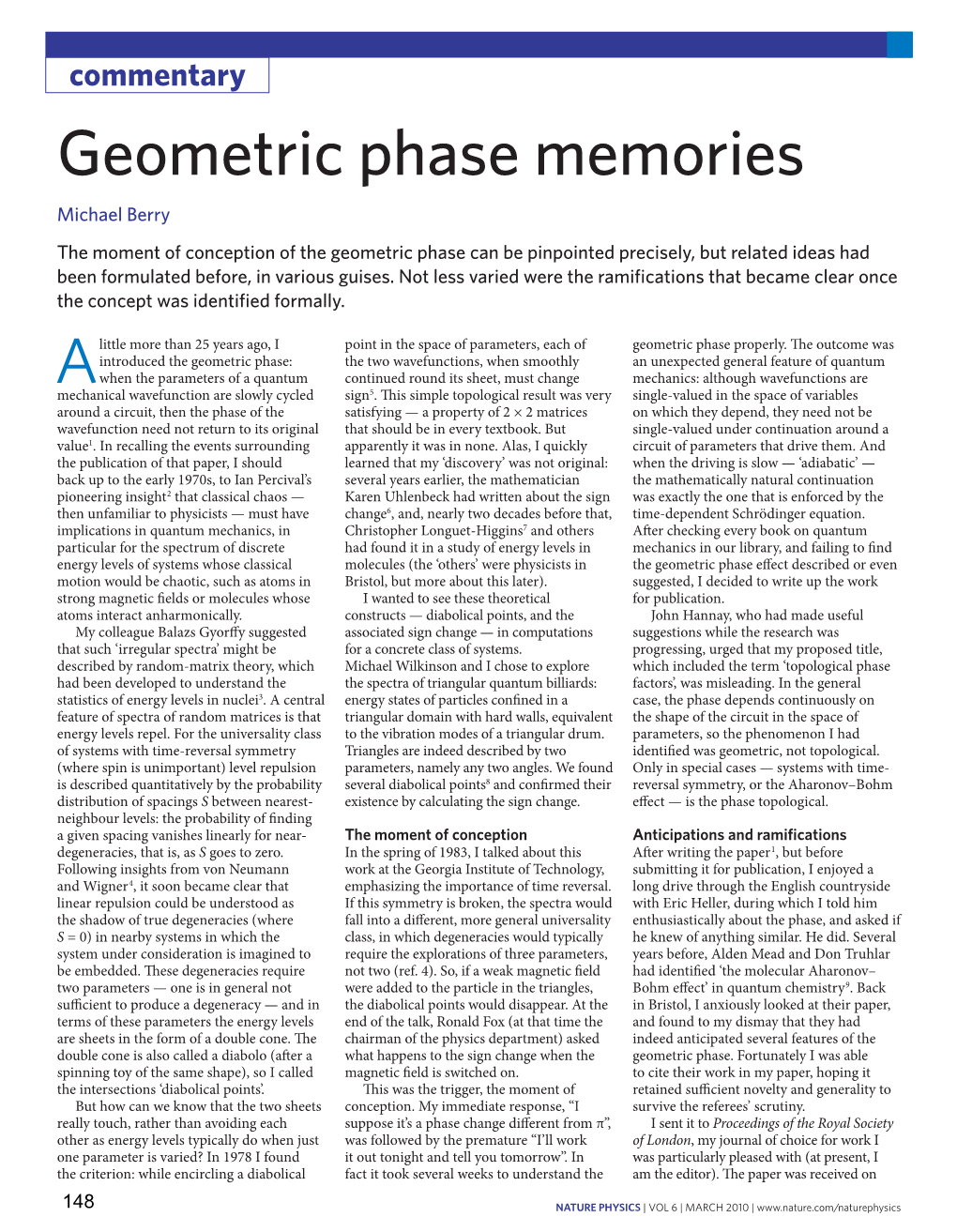 Geometric Phase Memories