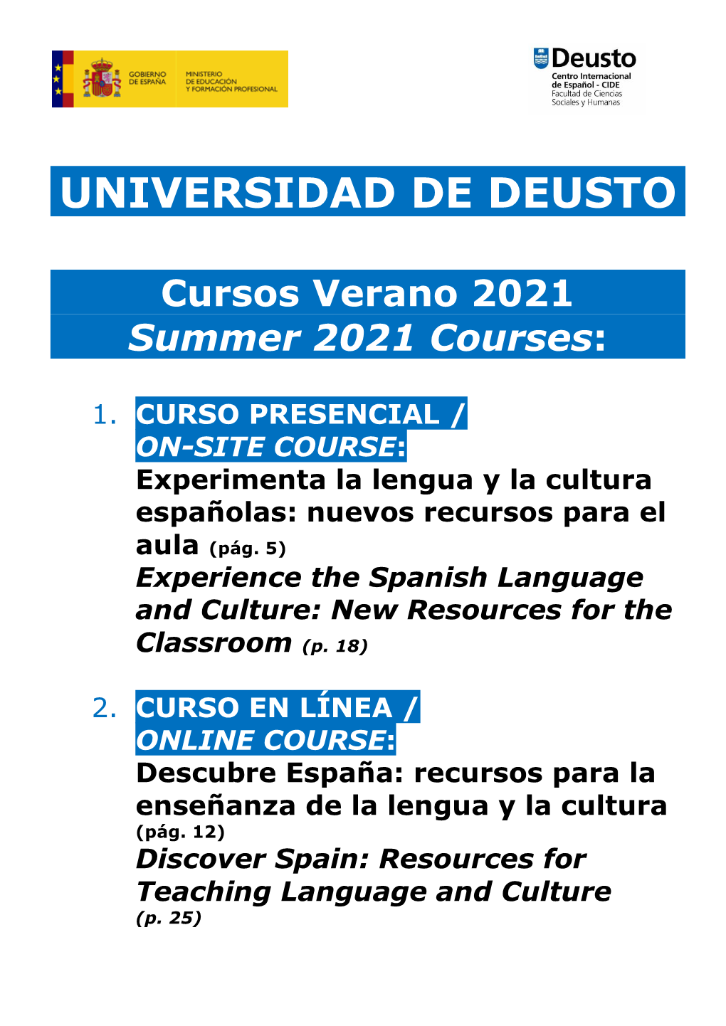 BILBAO Y LA UNIVERSIDAD DE DEUSTO (English Translation on Page 15)