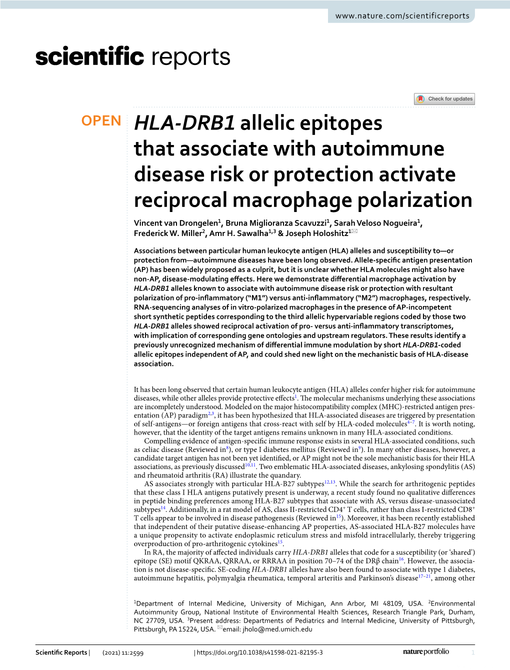 HLA-DRB1 Allelic Epitopes That Associate with Autoimmune Disease Risk Or Protection Activate Reciprocal Macrophage Polarization