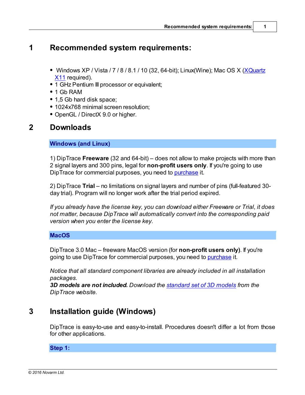 Diptrace Installation Guide