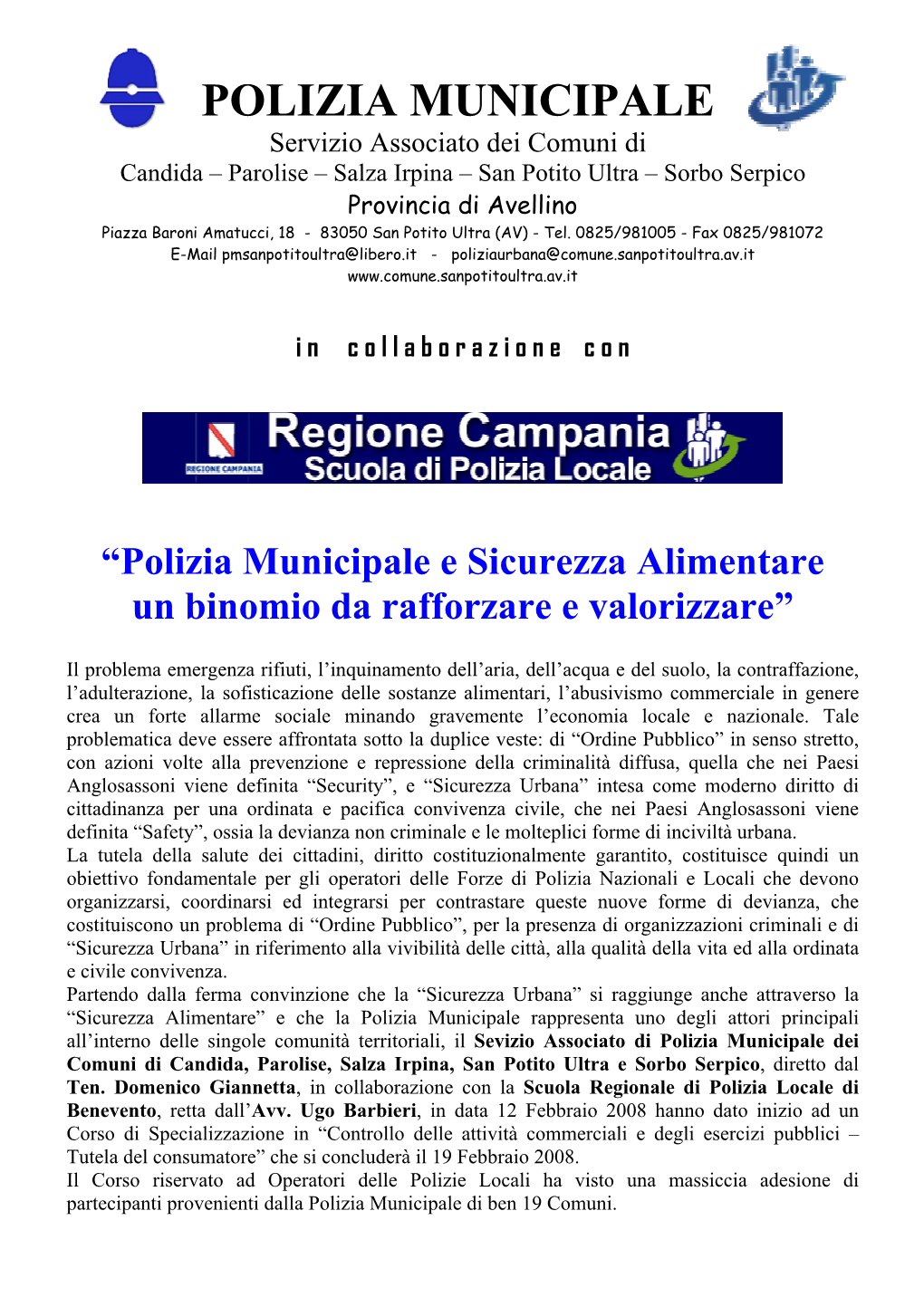 Polizia Municipale