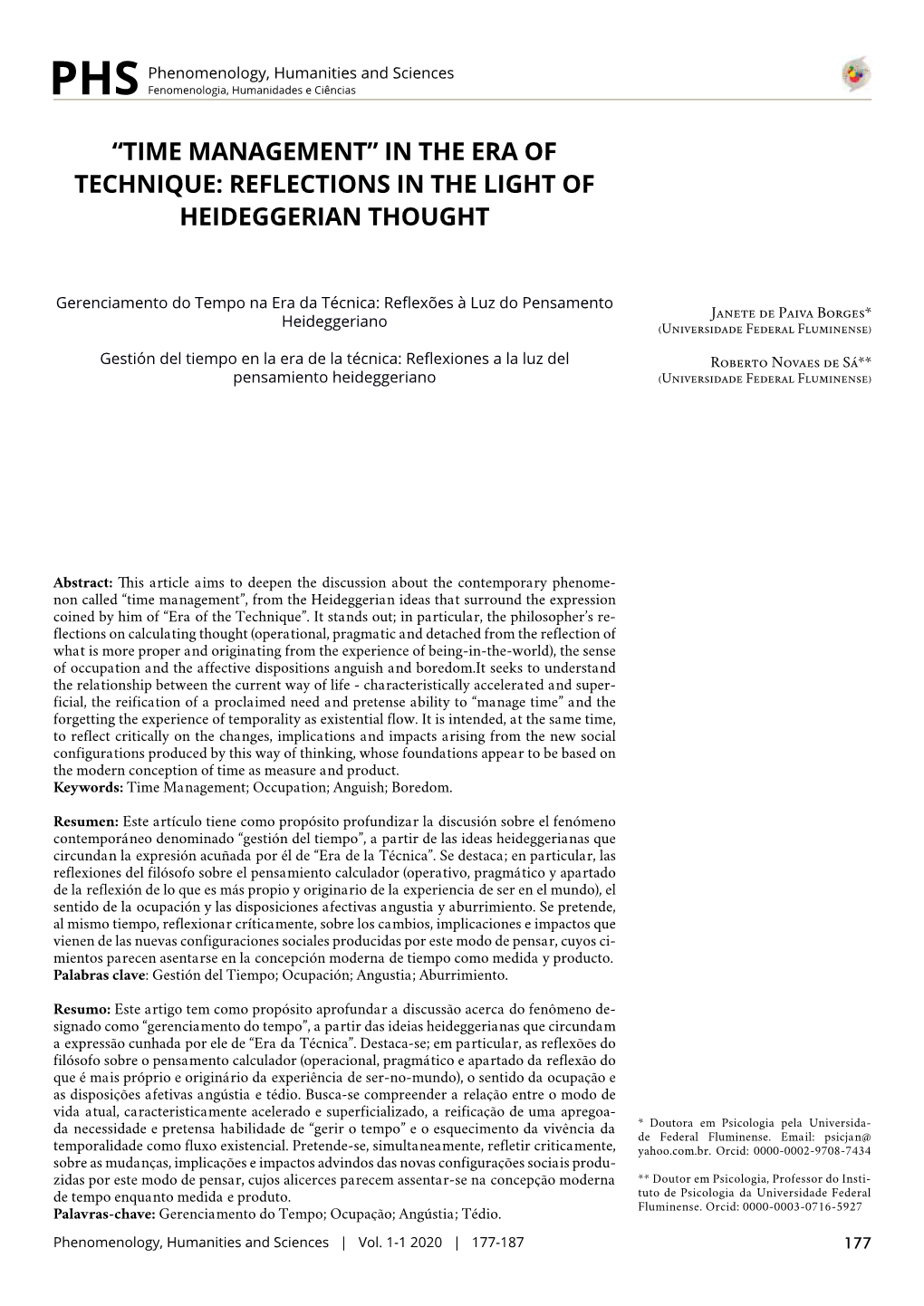 Reflections in the Light of Heideggerian Thought