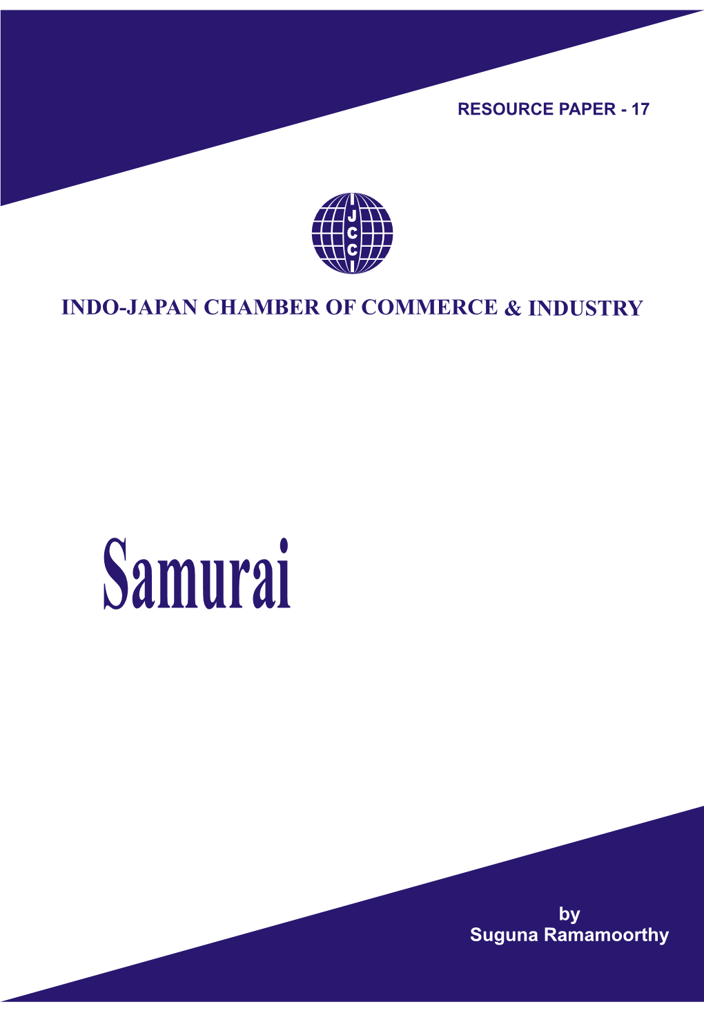 Resource Paper -17, Samurai by Suguna Ramamoorthy