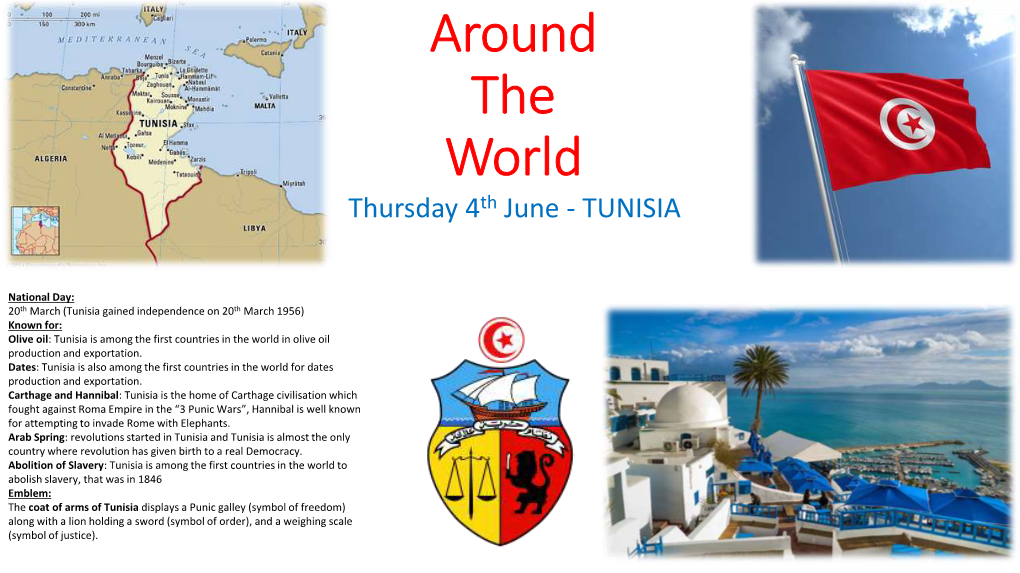 Around the World Thursday 4Th June - TUNISIA