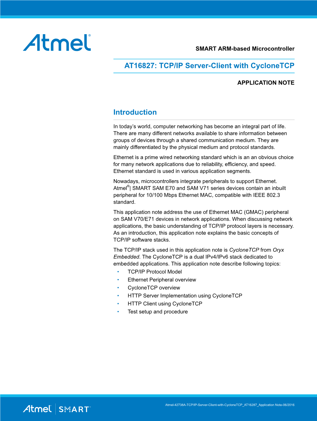 AT16827: TCP/IP Server-Client with Cyclonetcp