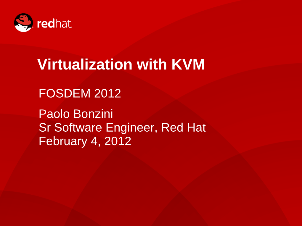 Virtualization with KVM