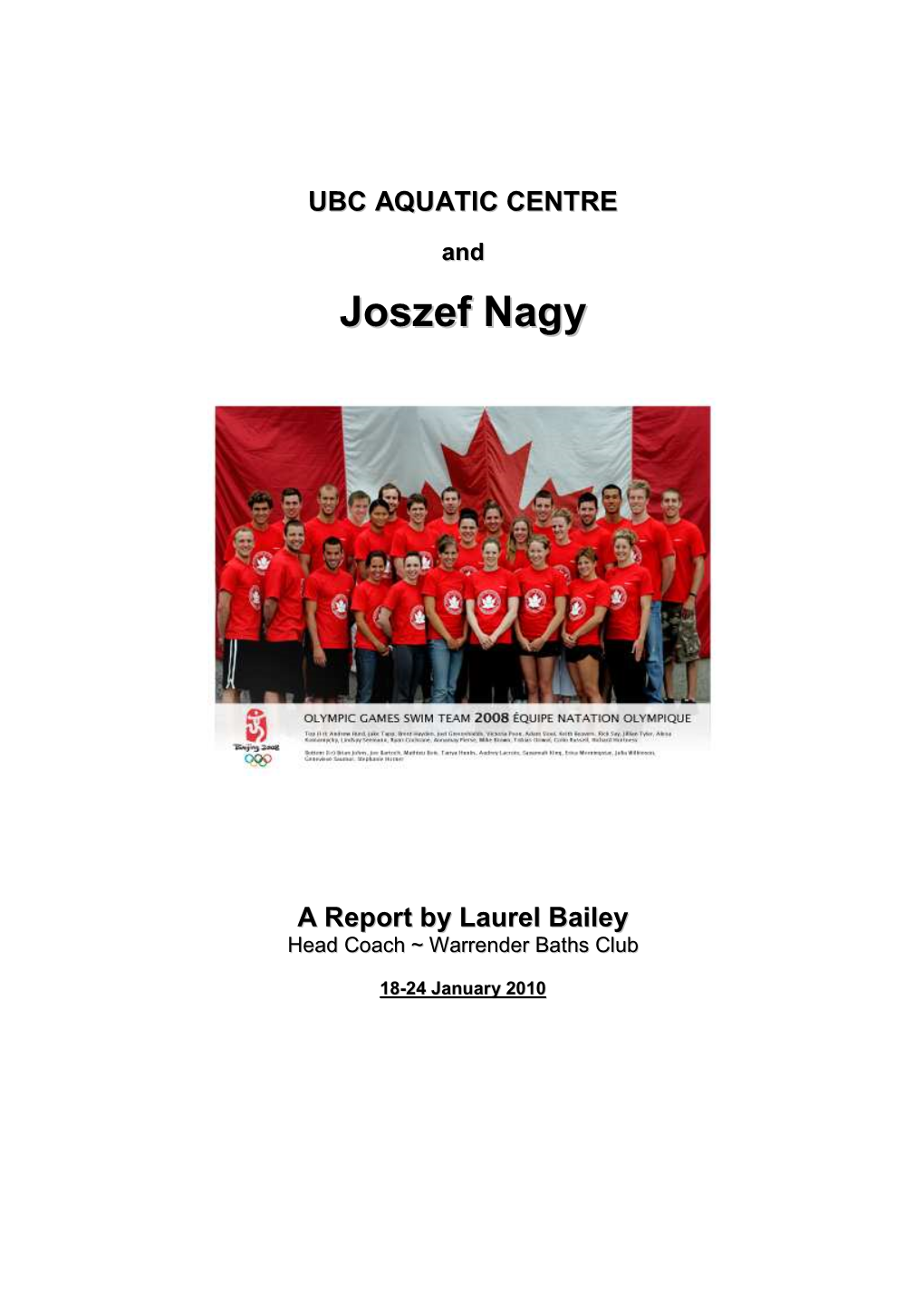 UBC Dolphins and Joszef Nagy