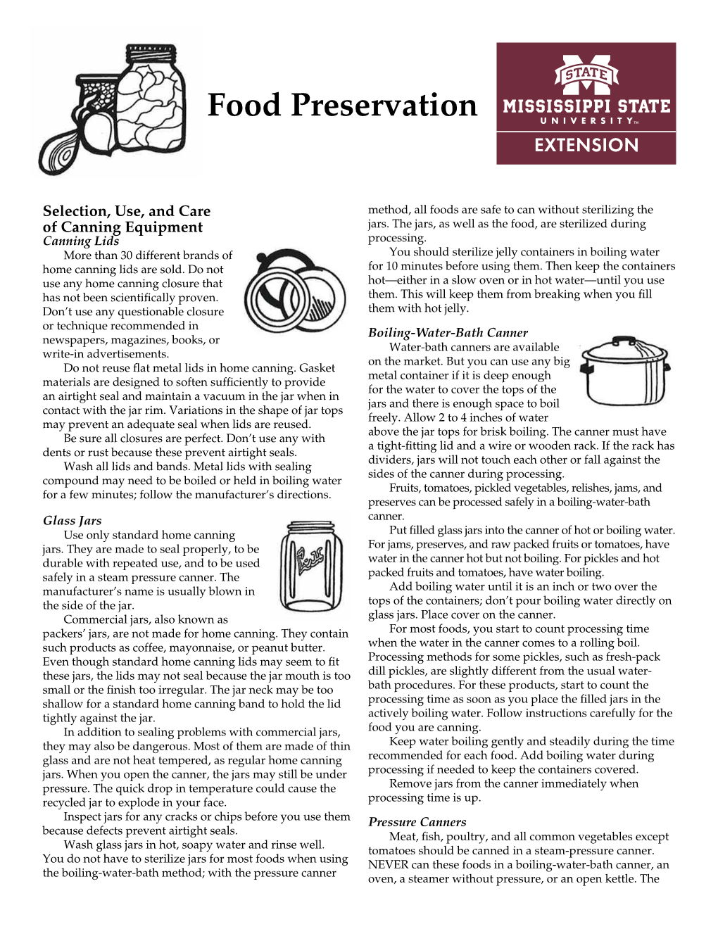 IS0845 Food Preservation